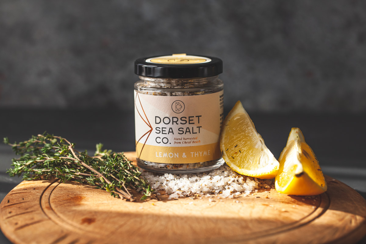 dorset sea salt - product photography